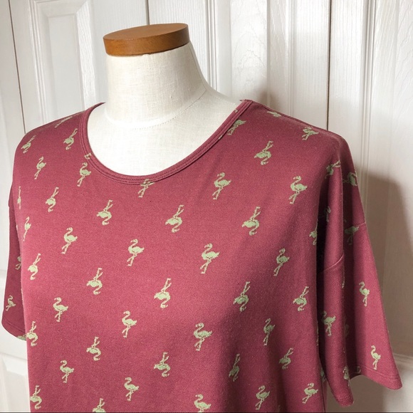 Lularoe Irma, flamingo print - Picture 2 of 6